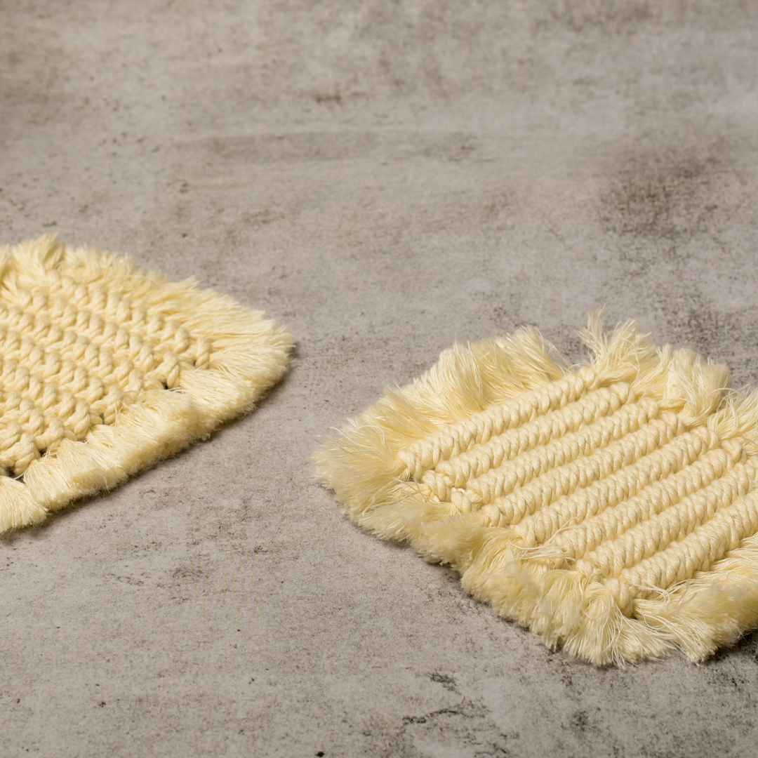 Handwoven Macrame Coasters (Square)