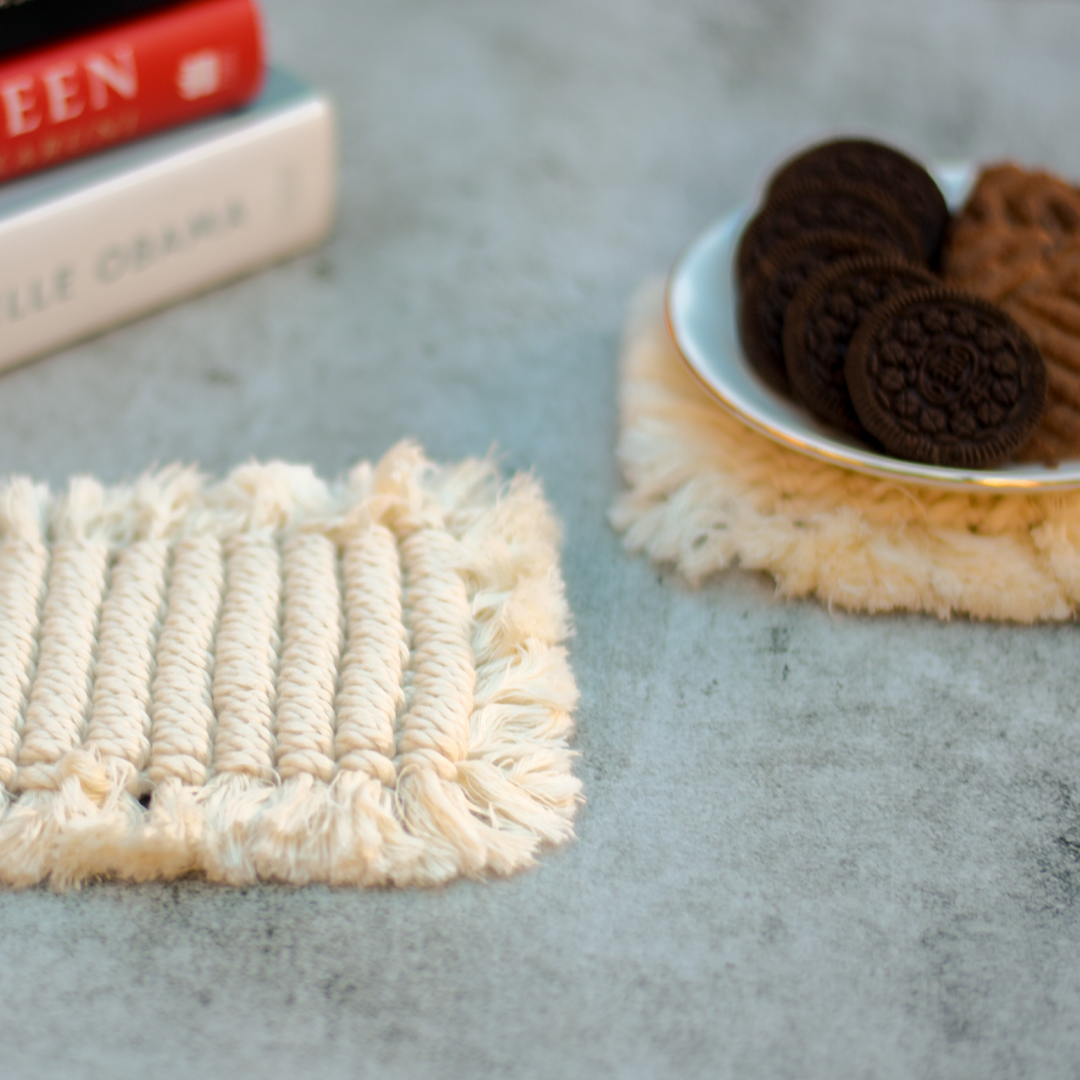 Handwoven Macrame Coasters (Square)